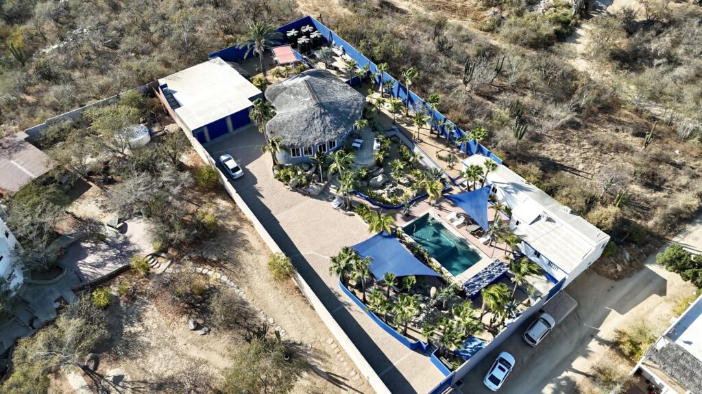 Cabo San Lucas Brisas Del Pac East Rare opportunity to own a large Cabo property in a prime location close to the highway, shopping, hospitals, and schools. This unique compound offers multiple buildings with room for expansion and incredible rental income potential.The main home is an authentic Cabo-tyle house at the center of the property. A separate casita can easily be converted into two condos, ideal for generating rental income. The property also includes a large garage and workshop, with a flat buildable pad above the garage--perfect for another home or condos with stunning – Casa Terry Brisas, Cabo San Lucas, Cabo San Lucas, BS
