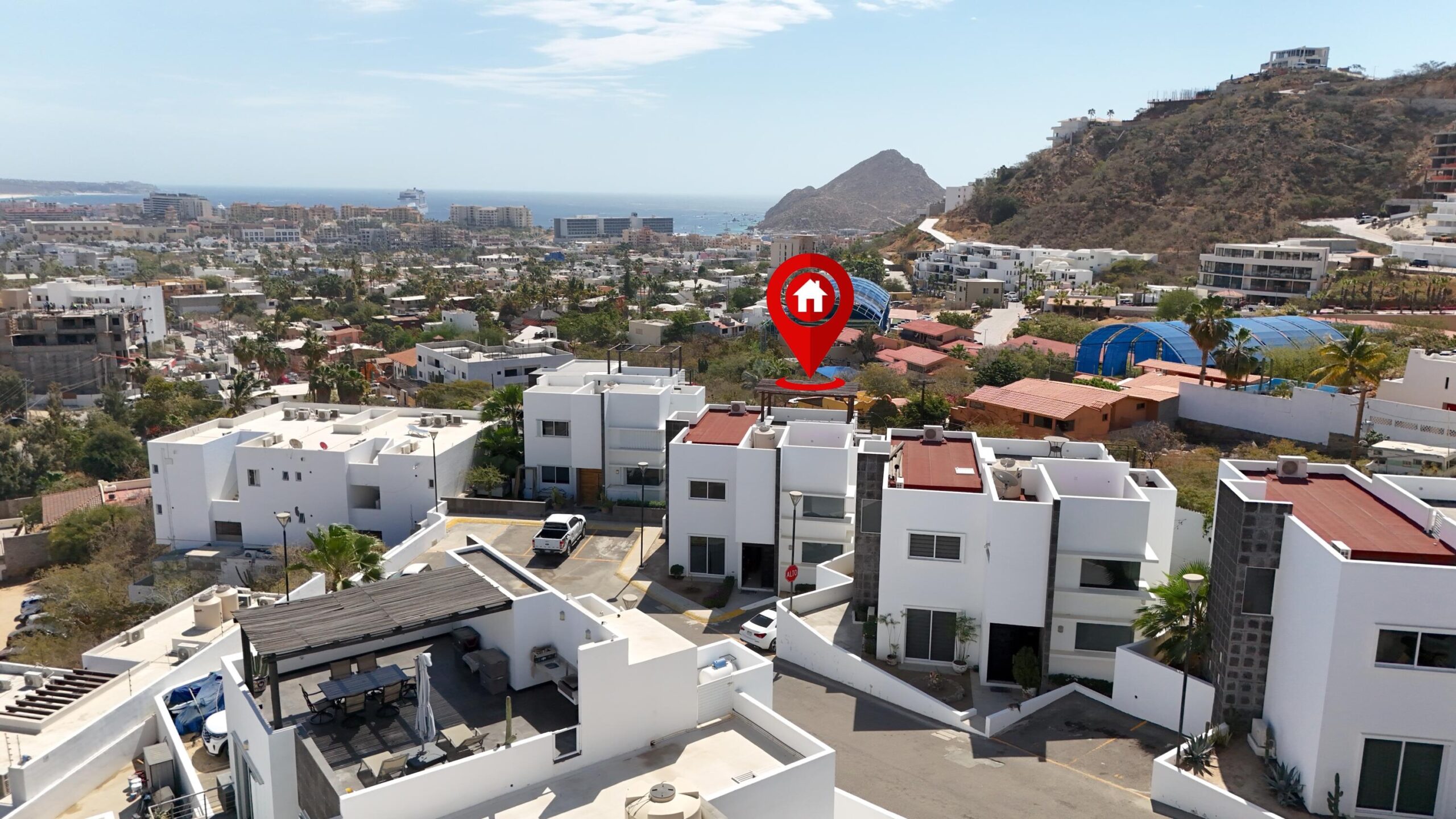 Cabo San Lucas Pedregal Csl Welcome to your cozy piece of paradise in the heart of Pedregal! This lovely 4-bedroom, 3-bathroom home is full of classic Mexican charm. Beautifully maintained, the house has a warm, cheerful energy that makes you feel right at home the moment you walk through the door.Enjoy relaxing afternoons and stunning Marina for sale